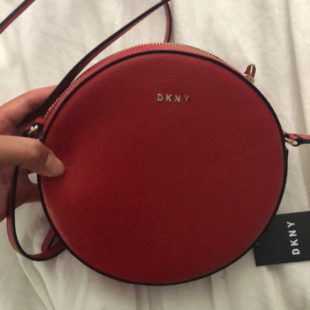 Red DKNY Circle Purse